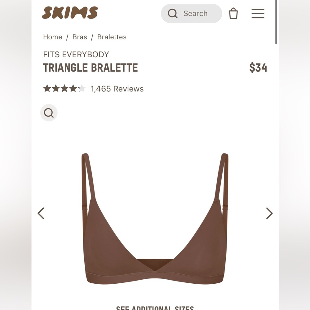 SKIMS fits everybody triangle bralette